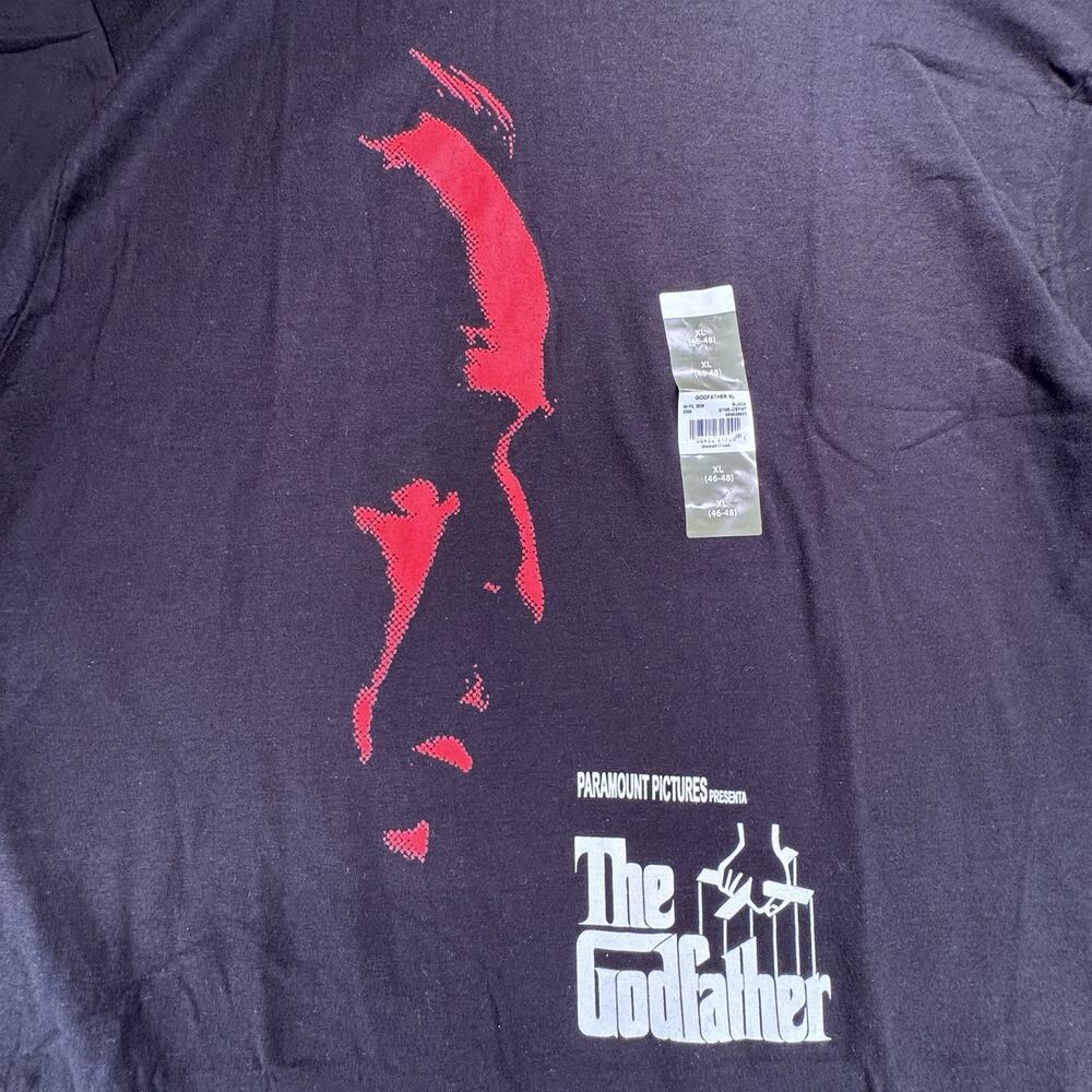 The Godfather T-Shirt Black XL Men's Graphic Crew Neck Paramount Movie New